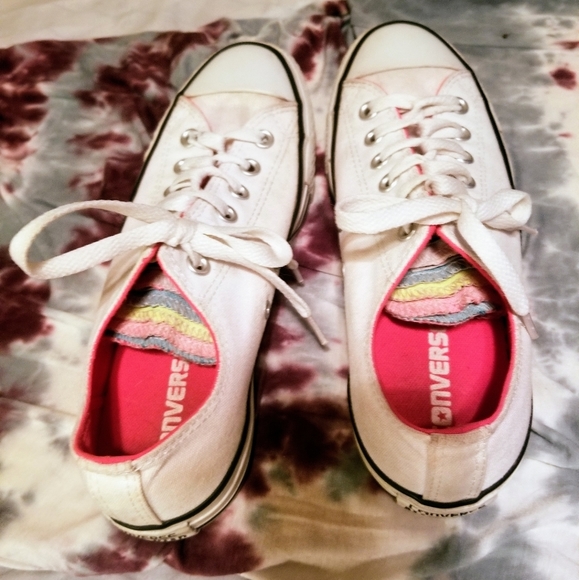 CONVERSE Vintage Chuck Taylor All-Star Low Profile Canvas Sneakers Women's Sz 8 - Picture 1 of 7